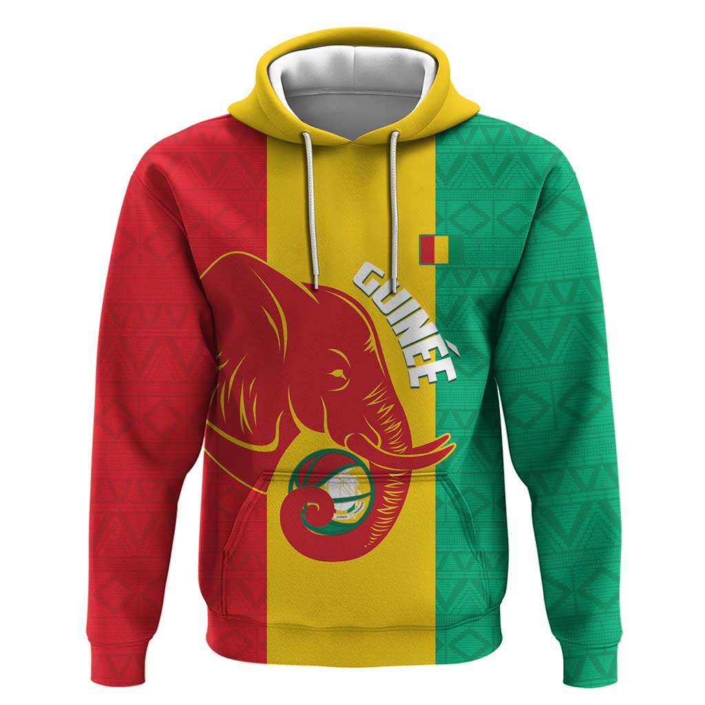 Guinea Basketball Custom Hoodie Syli Nationale African Pattern LT14