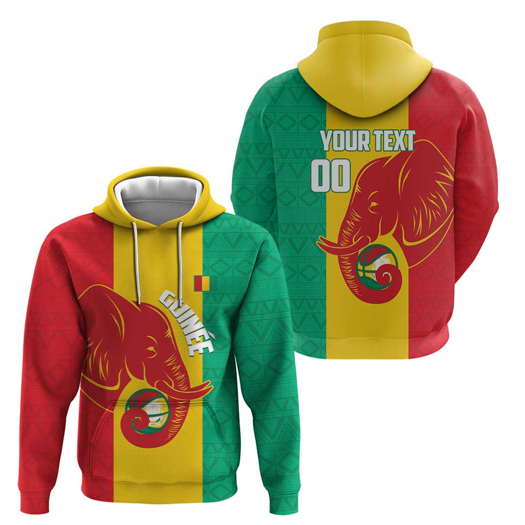 Guinea Basketball Custom Hoodie Syli Nationale African Pattern LT14