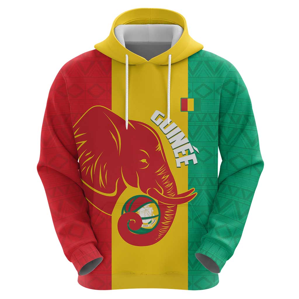 Guinea Basketball Custom Hoodie Syli Nationale African Pattern LT14