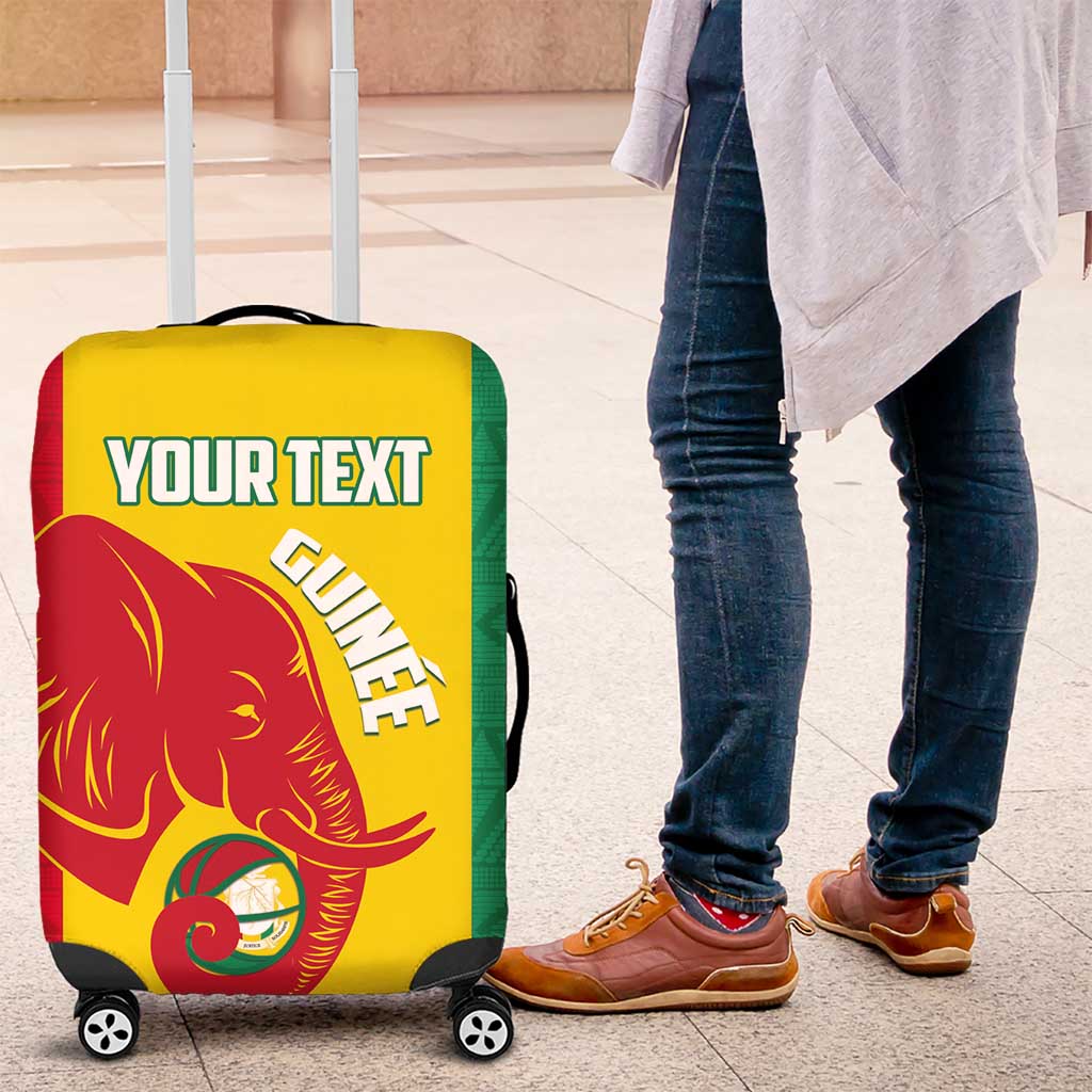 Guinea Basketball Custom Luggage Cover Syli Nationale African Pattern LT14