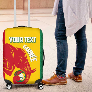 Guinea Basketball Custom Luggage Cover Syli Nationale African Pattern LT14