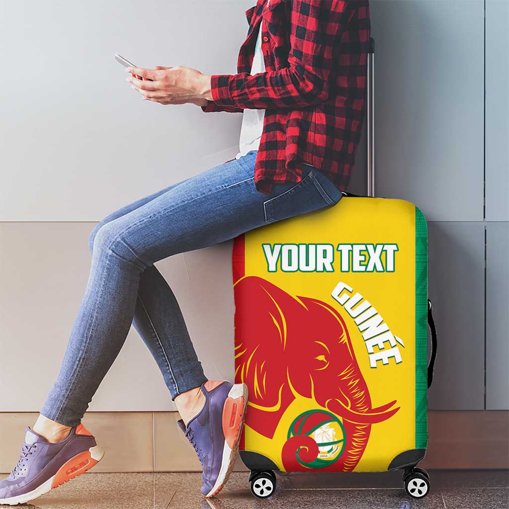 Guinea Basketball Custom Luggage Cover Syli Nationale African Pattern LT14