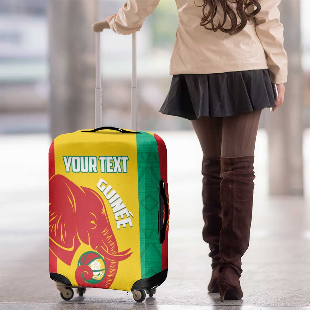 Guinea Basketball Custom Luggage Cover Syli Nationale African Pattern LT14