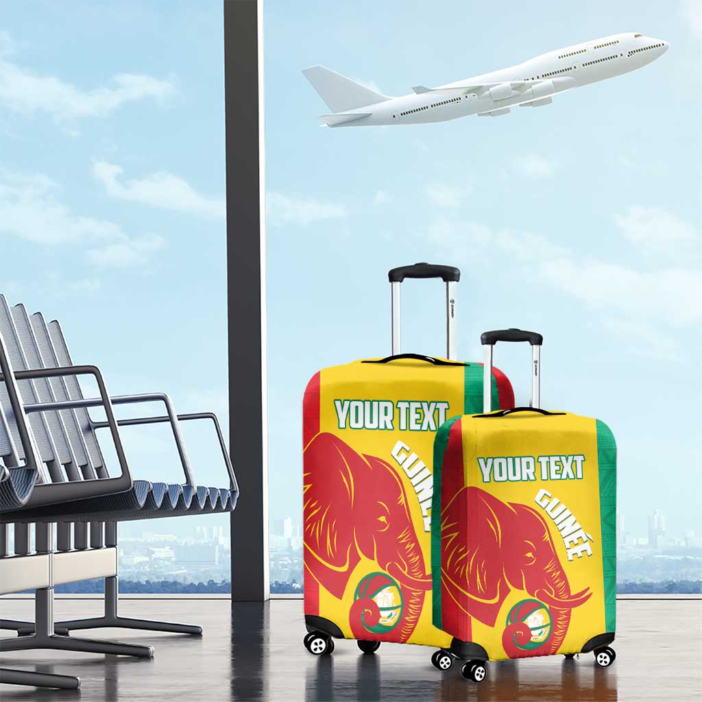 Guinea Basketball Custom Luggage Cover Syli Nationale African Pattern LT14