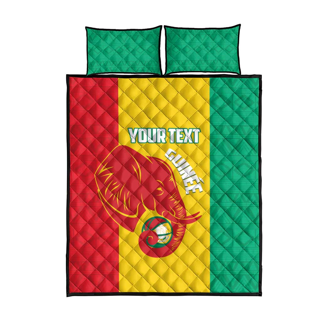 Afro Basketball Custom Guinea Quilt Bed Set Syli Nationale African Pattern LT14