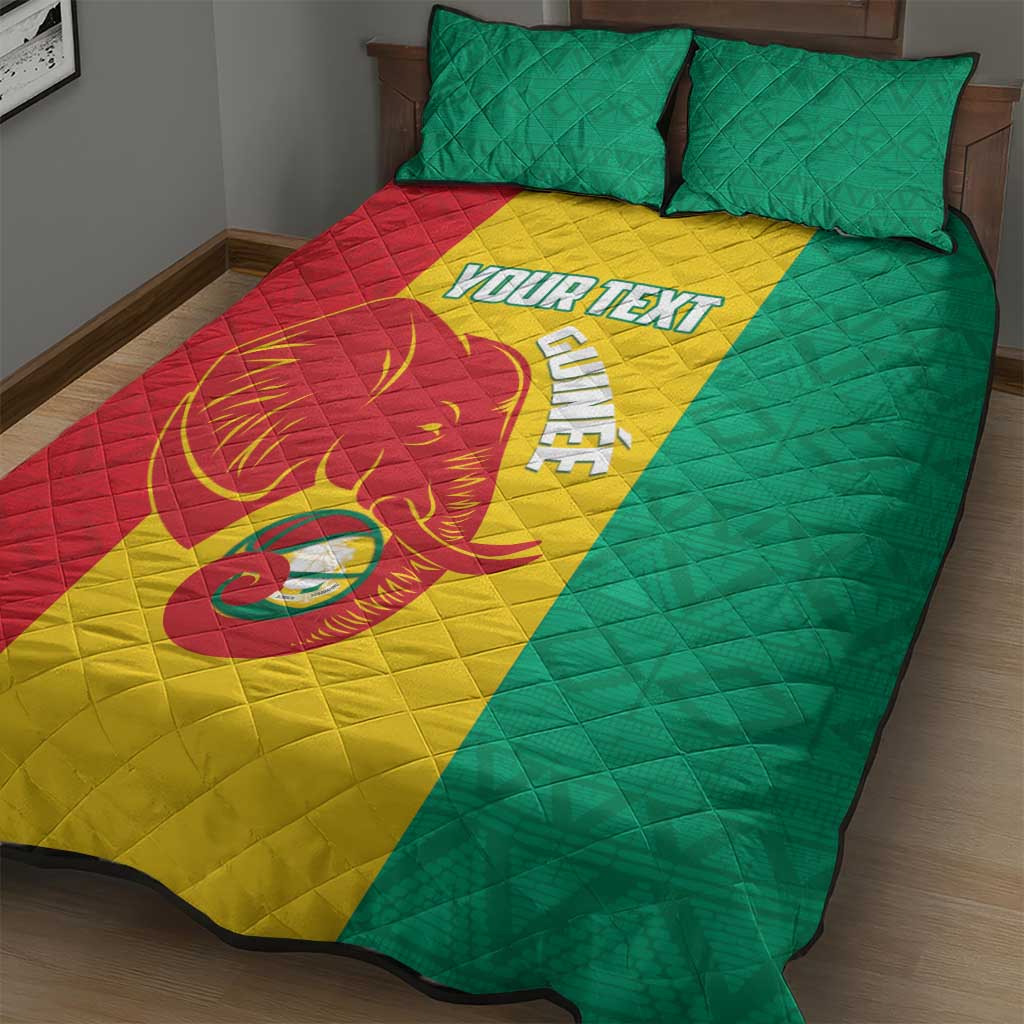 Afro Basketball Custom Guinea Quilt Bed Set Syli Nationale African Pattern LT14