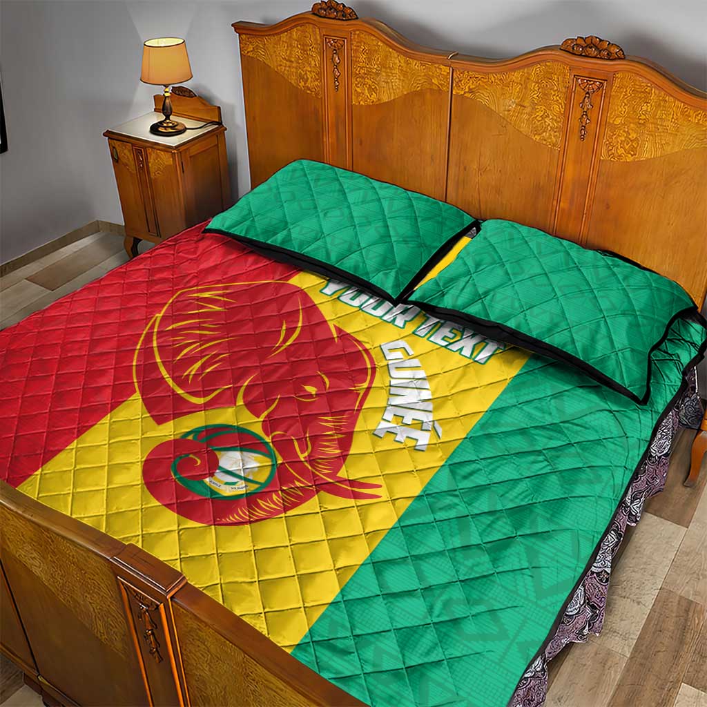 Afro Basketball Custom Guinea Quilt Bed Set Syli Nationale African Pattern LT14