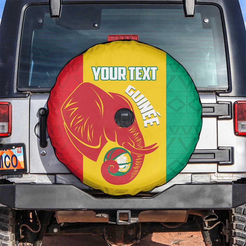 Guinea Basketball Custom Spare Tire Cover Syli Nationale African Pattern LT14