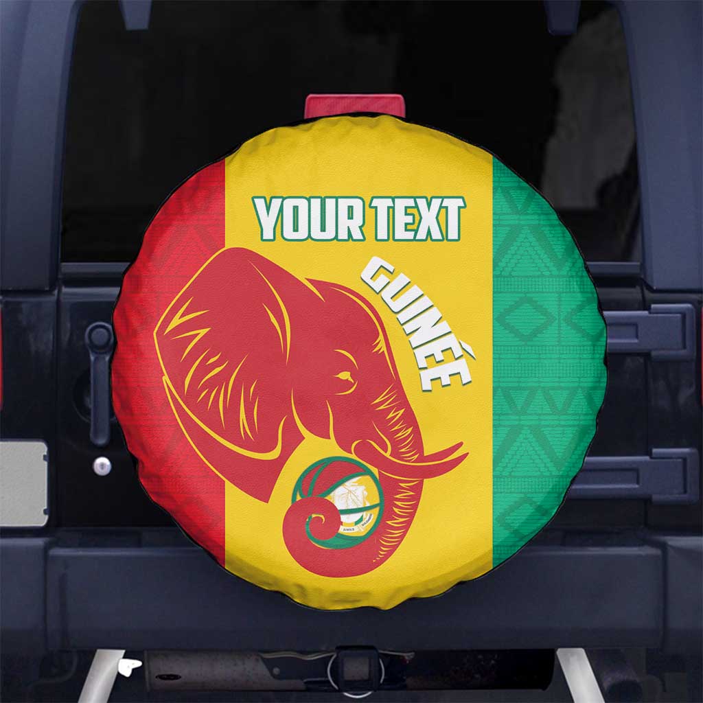 Guinea Basketball Custom Spare Tire Cover Syli Nationale African Pattern LT14