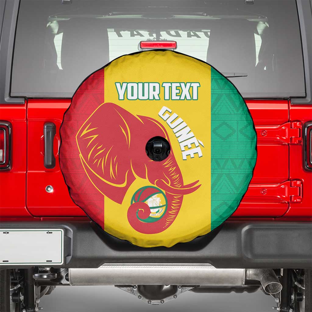 Guinea Basketball Custom Spare Tire Cover Syli Nationale African Pattern LT14