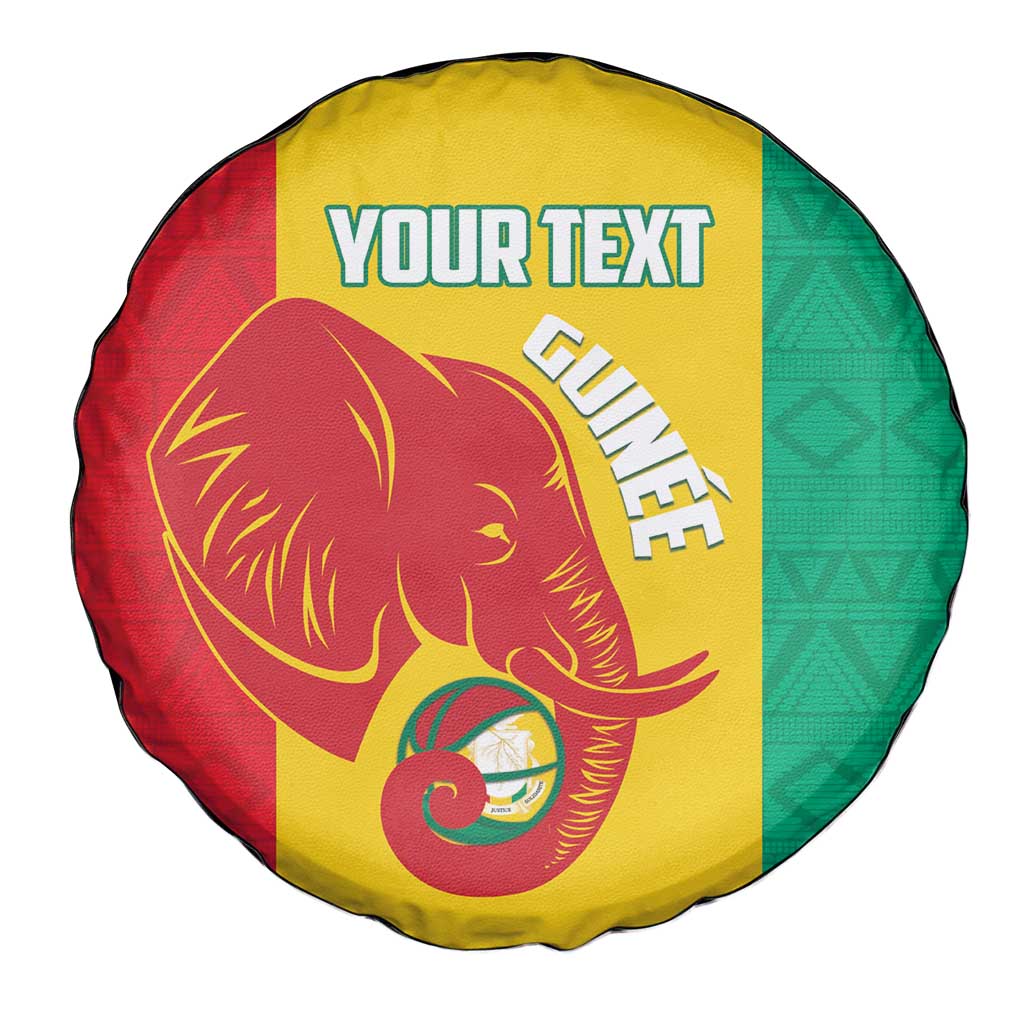 Guinea Basketball Custom Spare Tire Cover Syli Nationale African Pattern LT14