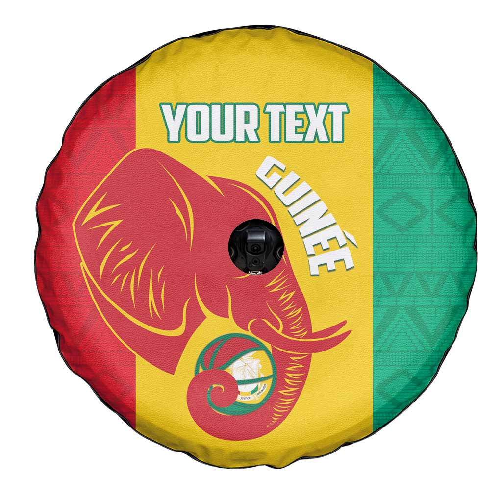 Guinea Basketball Custom Spare Tire Cover Syli Nationale African Pattern LT14
