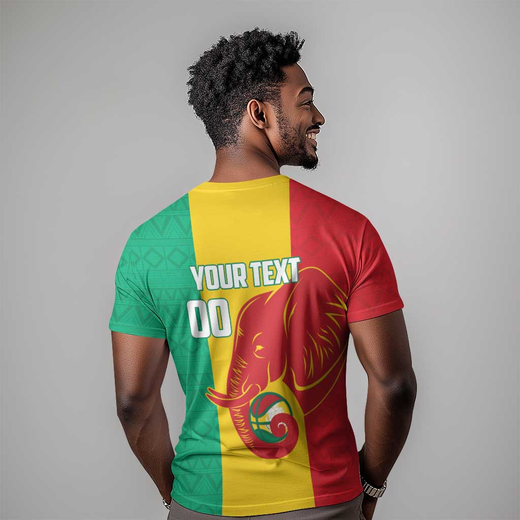 Afro Basketball Custom Guinea T shirt Syli Nationale African Pattern LT14