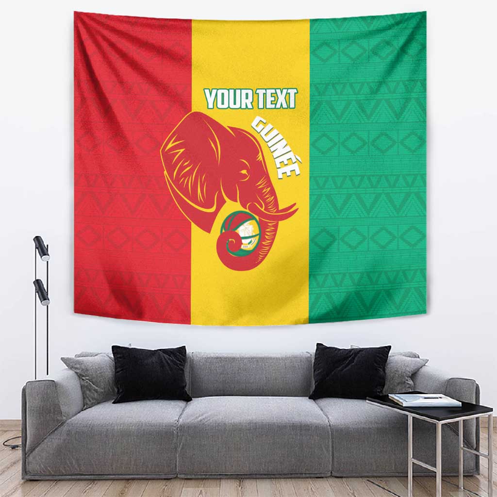 Afro Basketball Custom Guinea Tapestry Syli Nationale African Pattern LT14