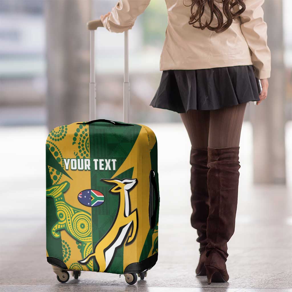 South Africa Australia Rugby Custom Luggage Cover Springboks Wallabies Together LT14