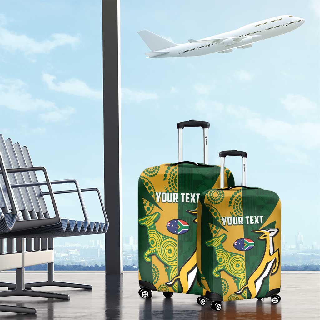 South Africa Australia Rugby Custom Luggage Cover Springboks Wallabies Together LT14