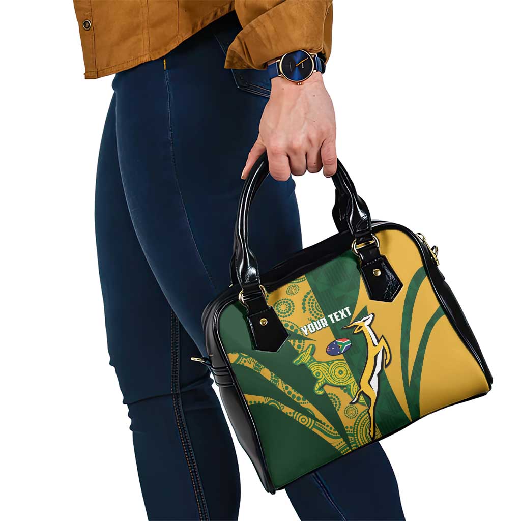 South Africa Australia Rugby Custom Shoulder Handbag Springboks Wallabies Together LT14