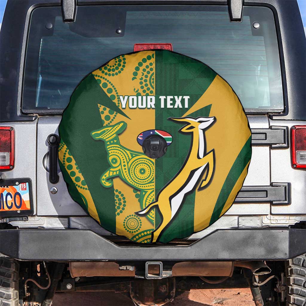 South Africa Australia Rugby Custom Spare Tire Cover Springboks Wallabies Together LT14