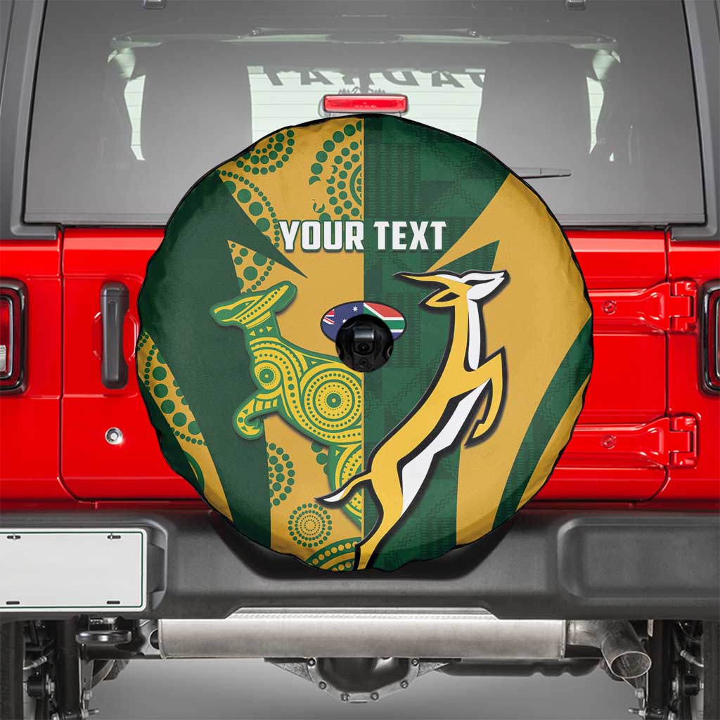 South Africa Australia Rugby Custom Spare Tire Cover Springboks Wallabies Together LT14