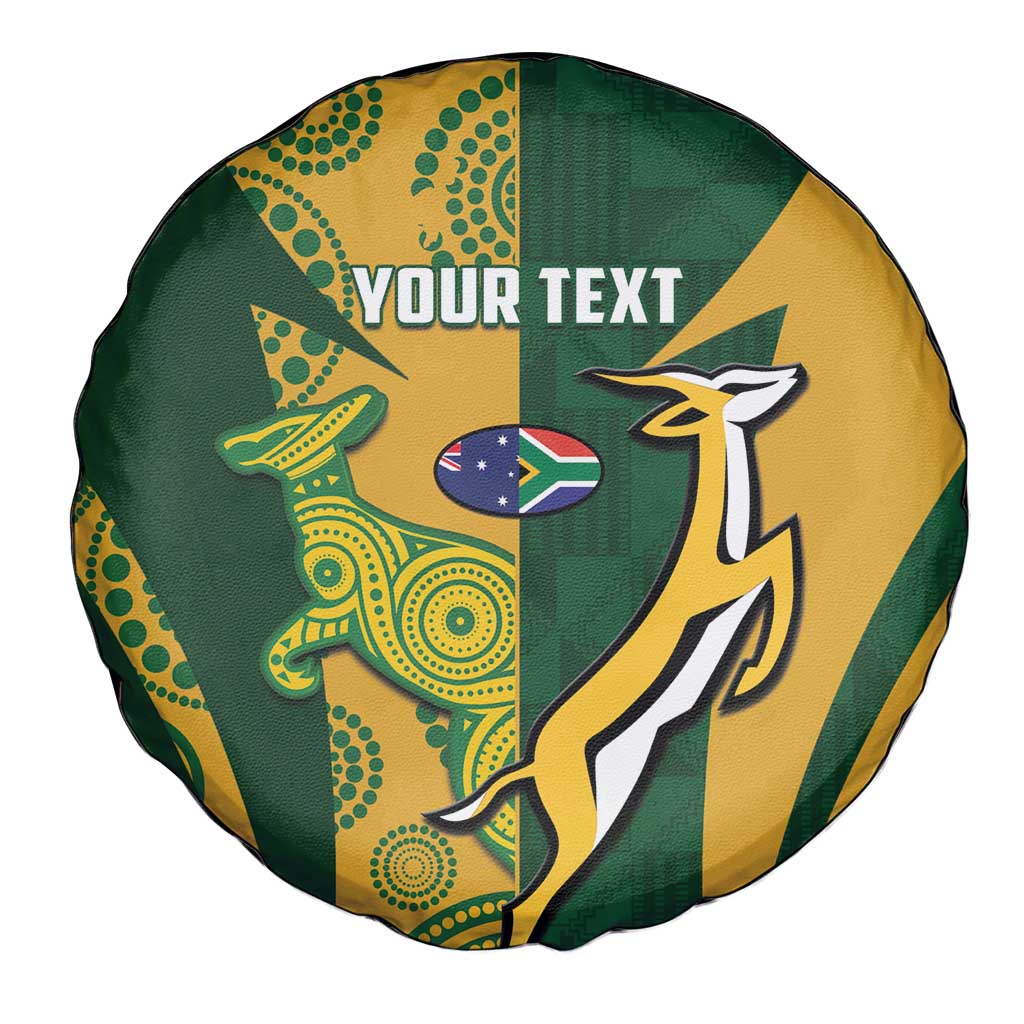 South Africa Australia Rugby Custom Spare Tire Cover Springboks Wallabies Together LT14
