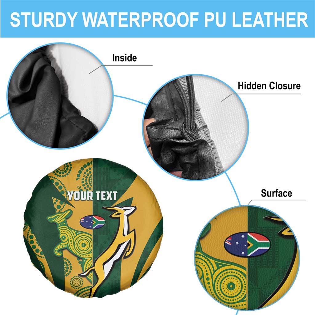 South Africa Australia Rugby Custom Spare Tire Cover Springboks Wallabies Together LT14