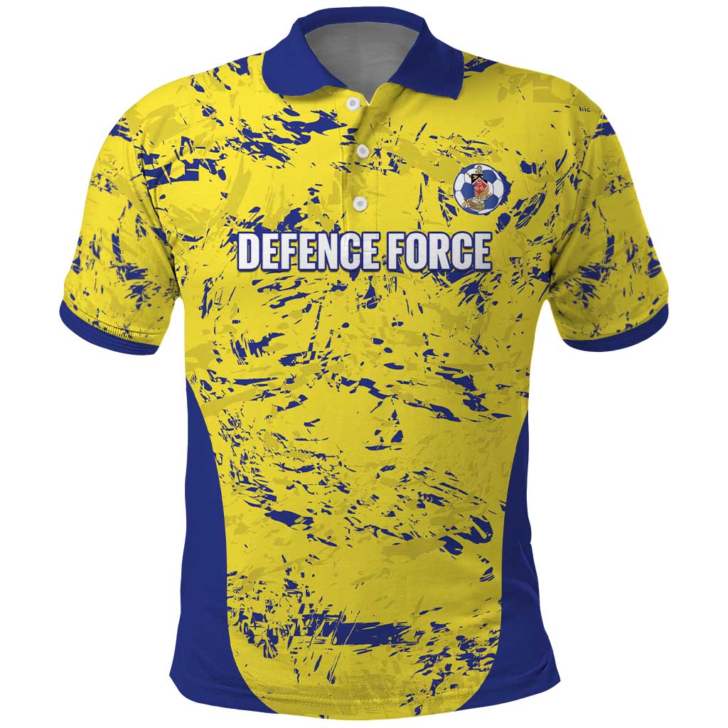 Defence Force Trinidad and Tobago Football Custom Polo Shirt Go Teteron Boy Grunge Vibe LT14