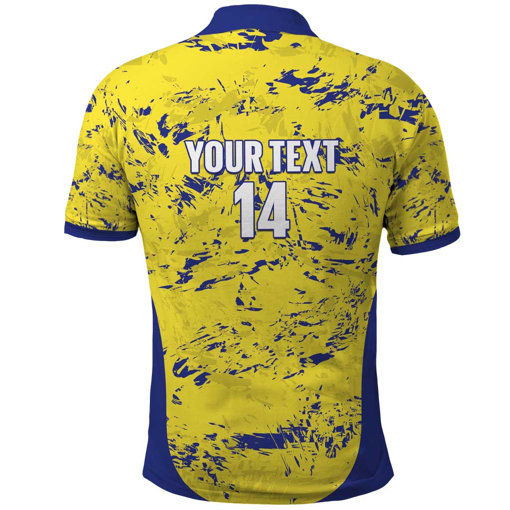 Defence Force Trinidad and Tobago Football Custom Polo Shirt Go Teteron Boy Grunge Vibe LT14