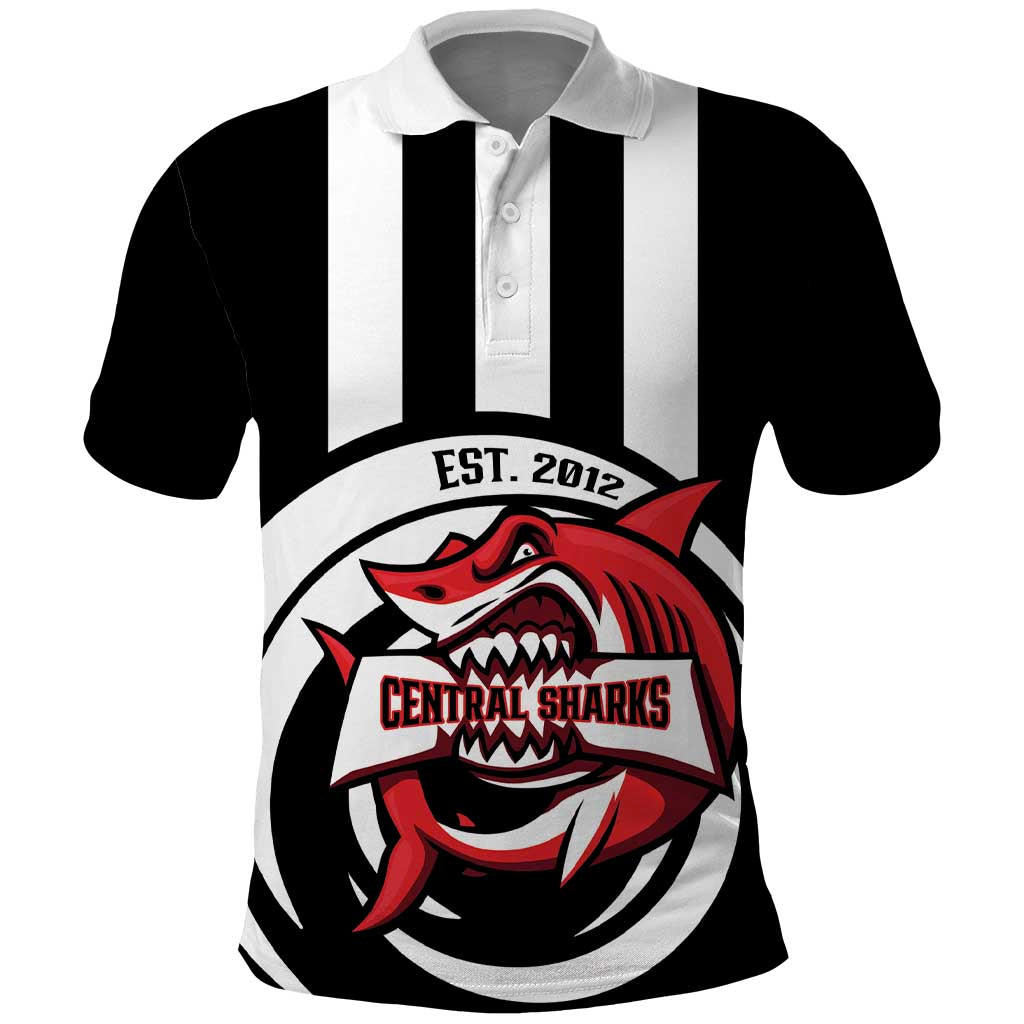 Central Trinidad and Tobago Football Custom Polo Shirt Come On Sharks Est 2012 LT14