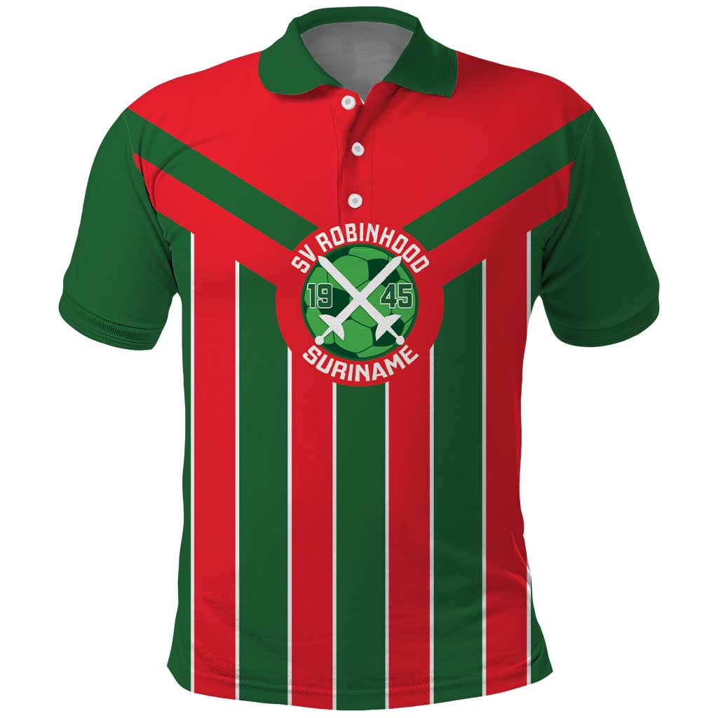 Robinhood Suriname Football Custom Polo Shirt Go Geen Strijd LT14
