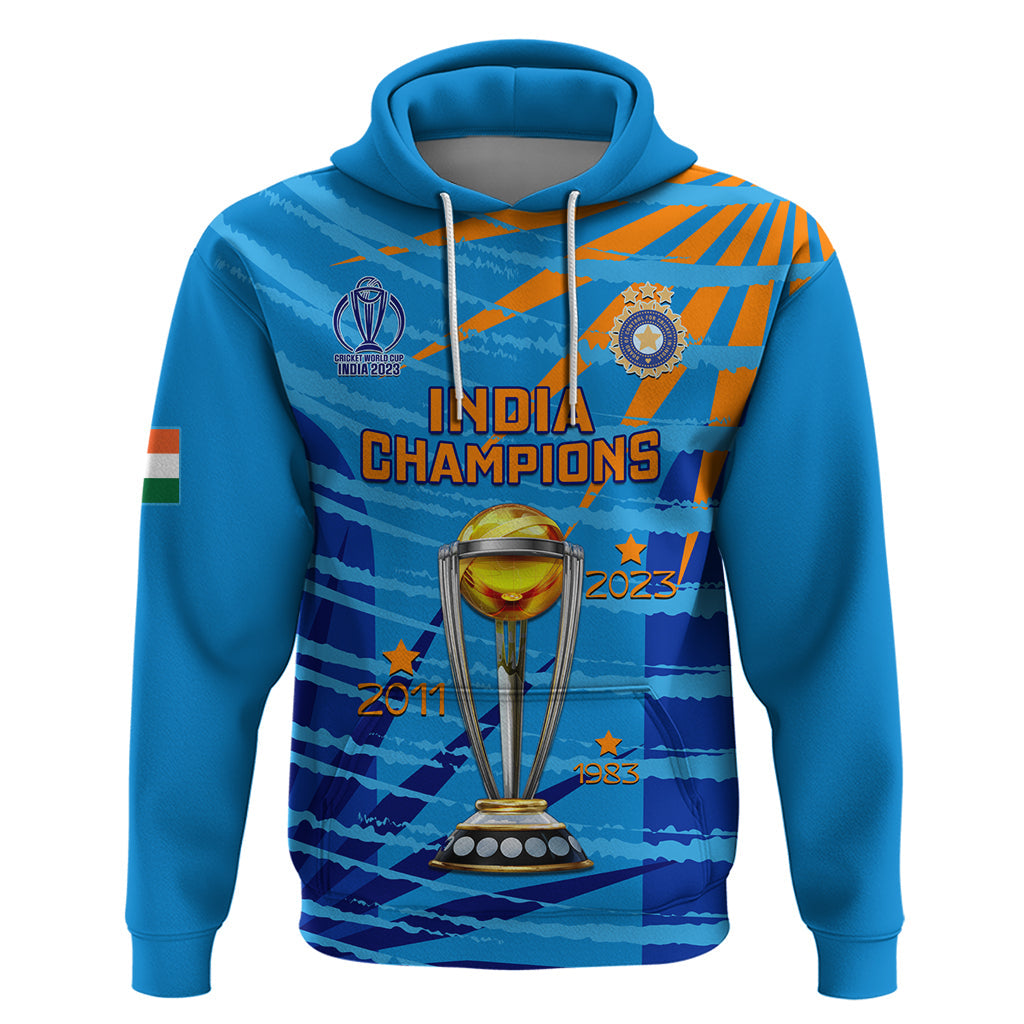 Custom India Cricket Hoodie 2023 World Cup 3rd Champions Proud LT14