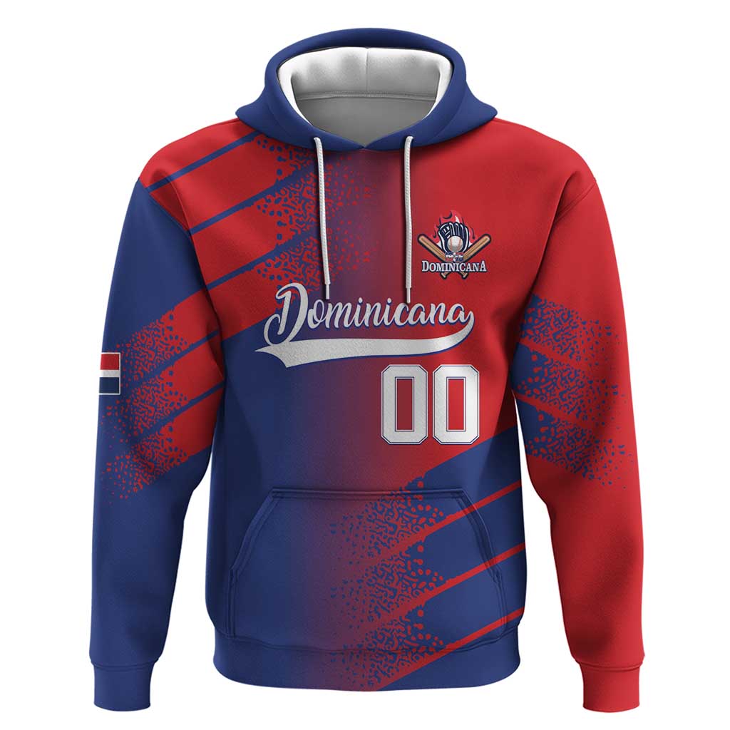 Custom Baseball Dominicana Hoodie Go Champions Grunge Style LT14