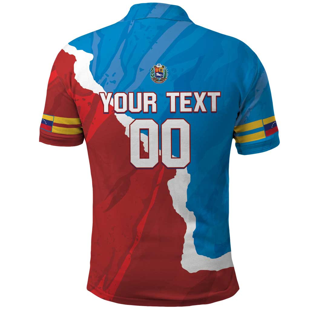 Custom Baseball Venezuela Polo Shirt Go Champions Grunge Style LT14