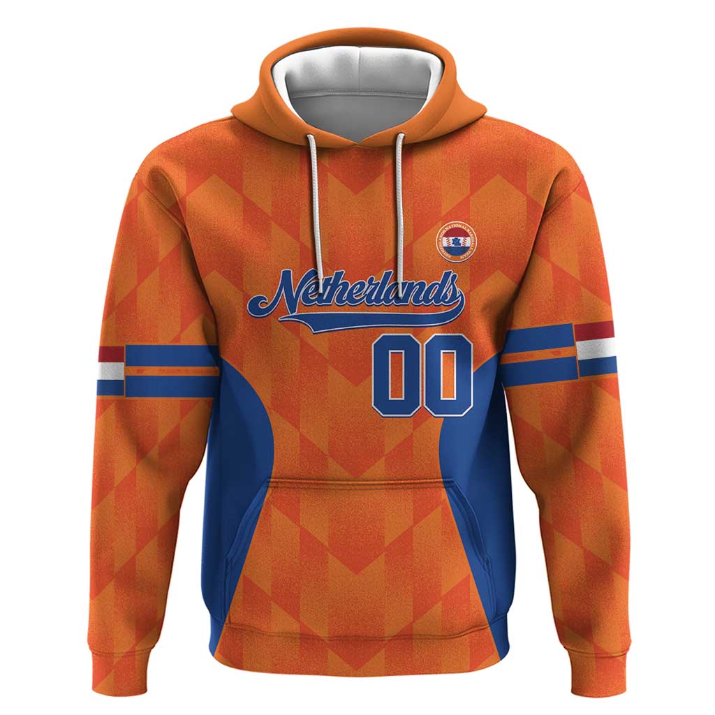 Custom Baseball Netherlands Hoodie Go Champions Sporty Style LT14