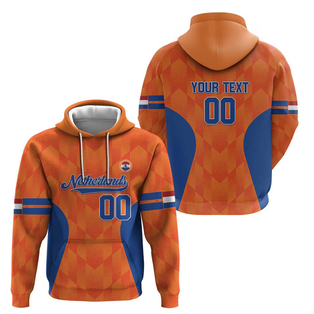 Custom Baseball Netherlands Hoodie Go Champions Sporty Style LT14