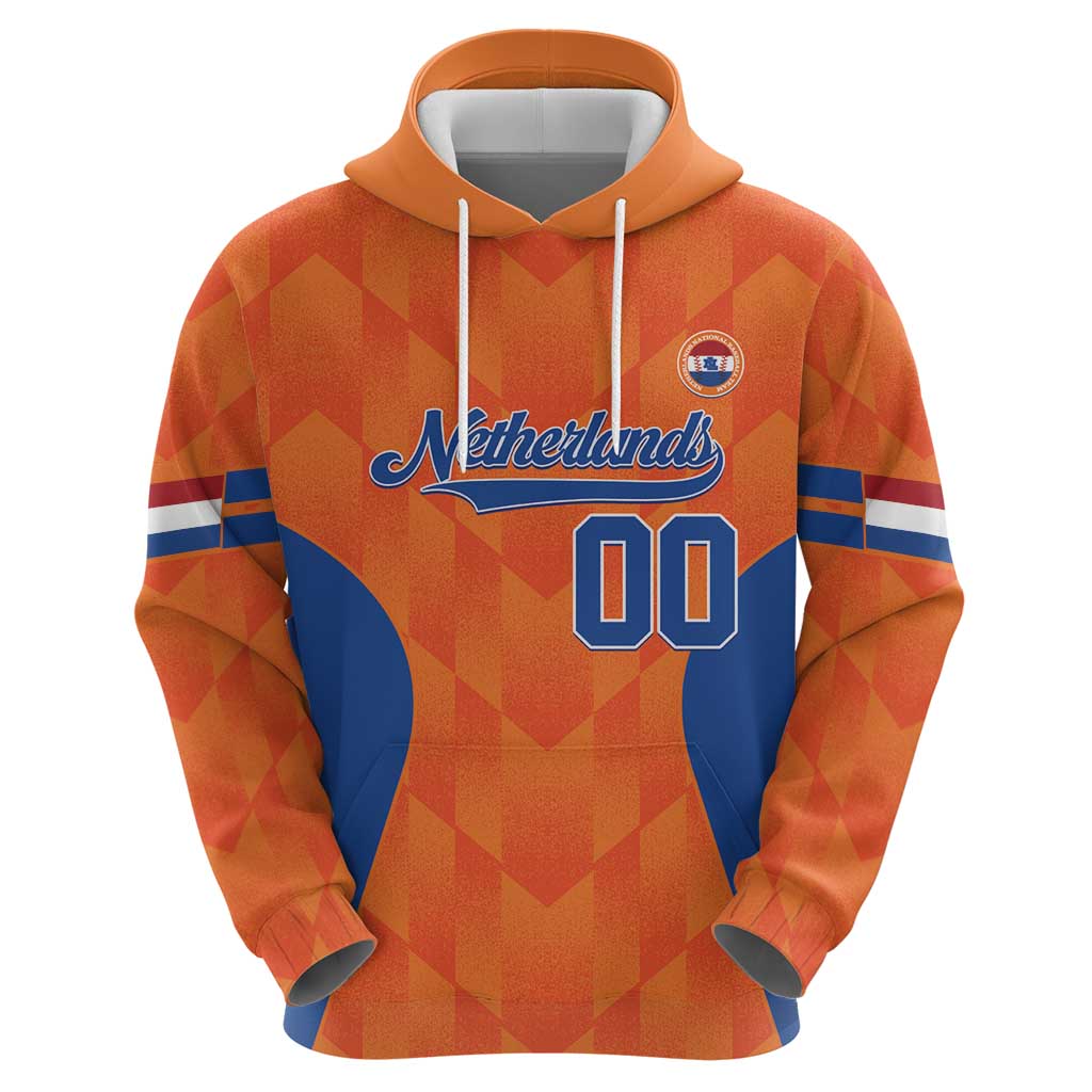 Custom Baseball Netherlands Hoodie Go Champions Sporty Style LT14