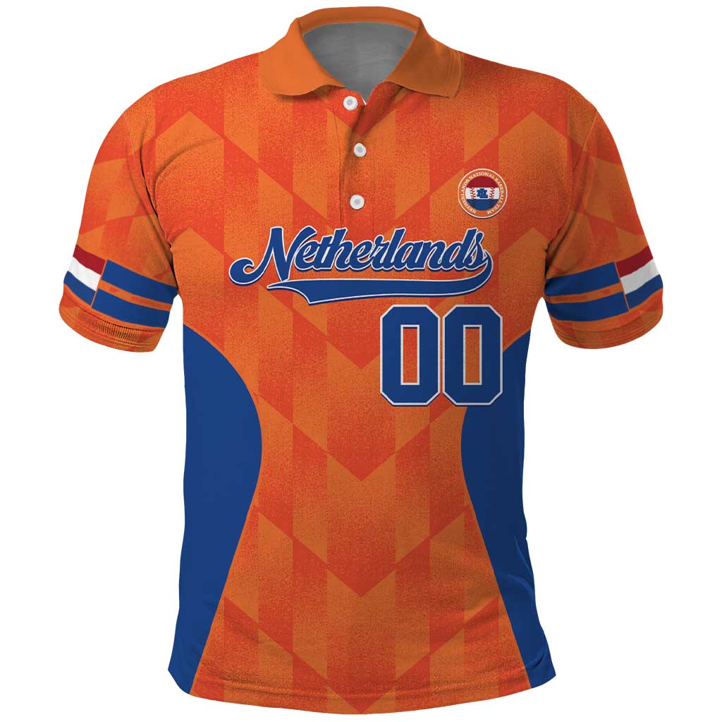 Custom Baseball Netherlands Polo Shirt Go Champions Sporty Style LT14