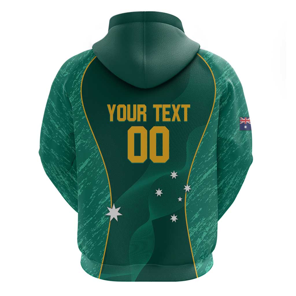 Custom Baseball Australia Hoodie Go Champions - Aussie Kangaroo Mascot LT14