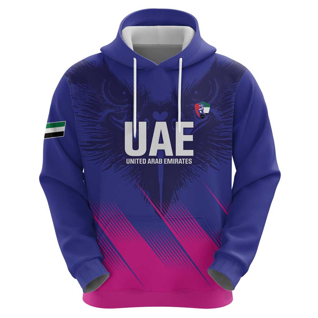 Custom UAE Cricket Hoodie Go Champions United Arab Emirates Falcon LT14