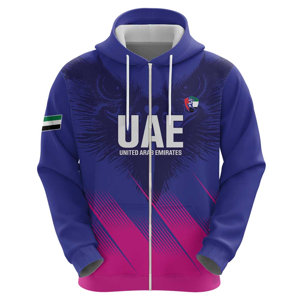 Custom UAE Cricket Hoodie Go Champions United Arab Emirates Falcon LT14