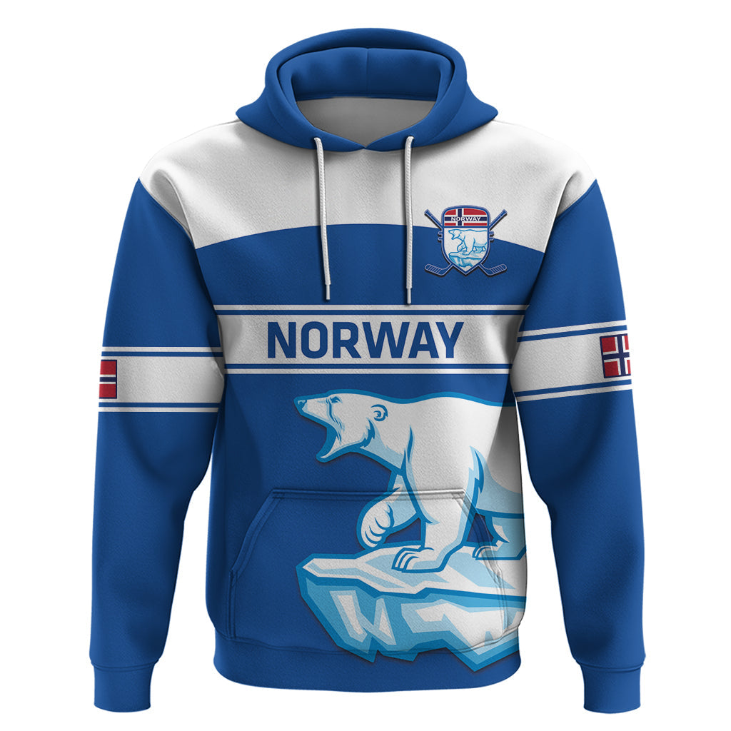 Custom Norway Hockey Hoodie Go Norge Polar LT14