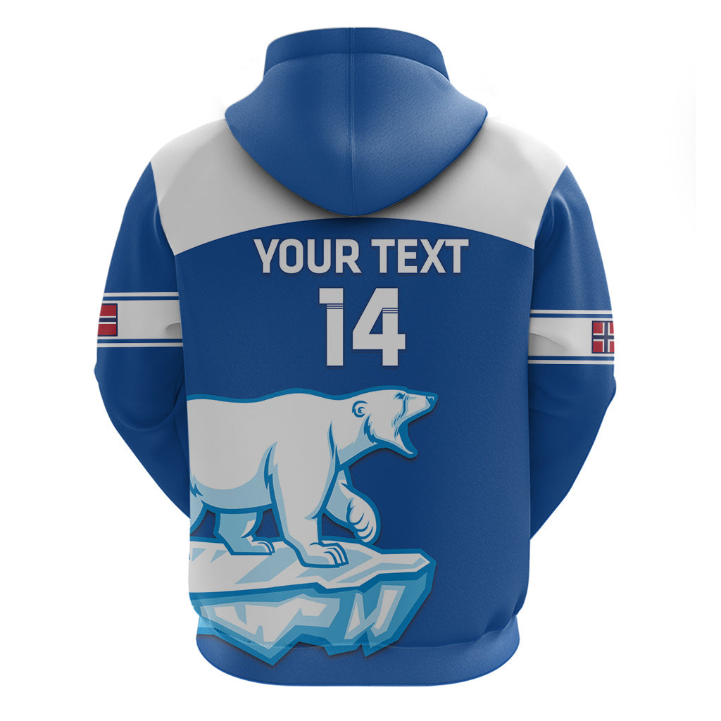Custom Norway Hockey Hoodie Go Norge Polar LT14