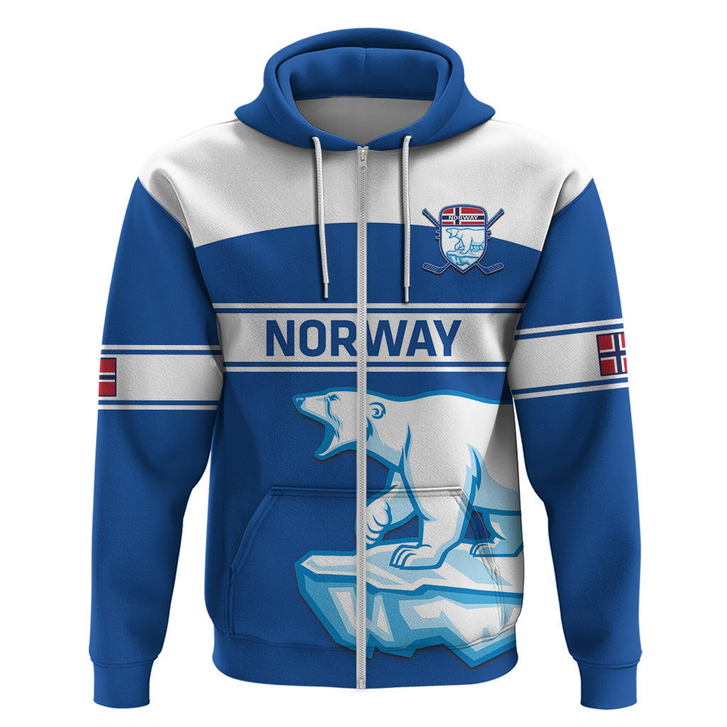 Custom Norway Hockey Hoodie Go Norge Polar LT14