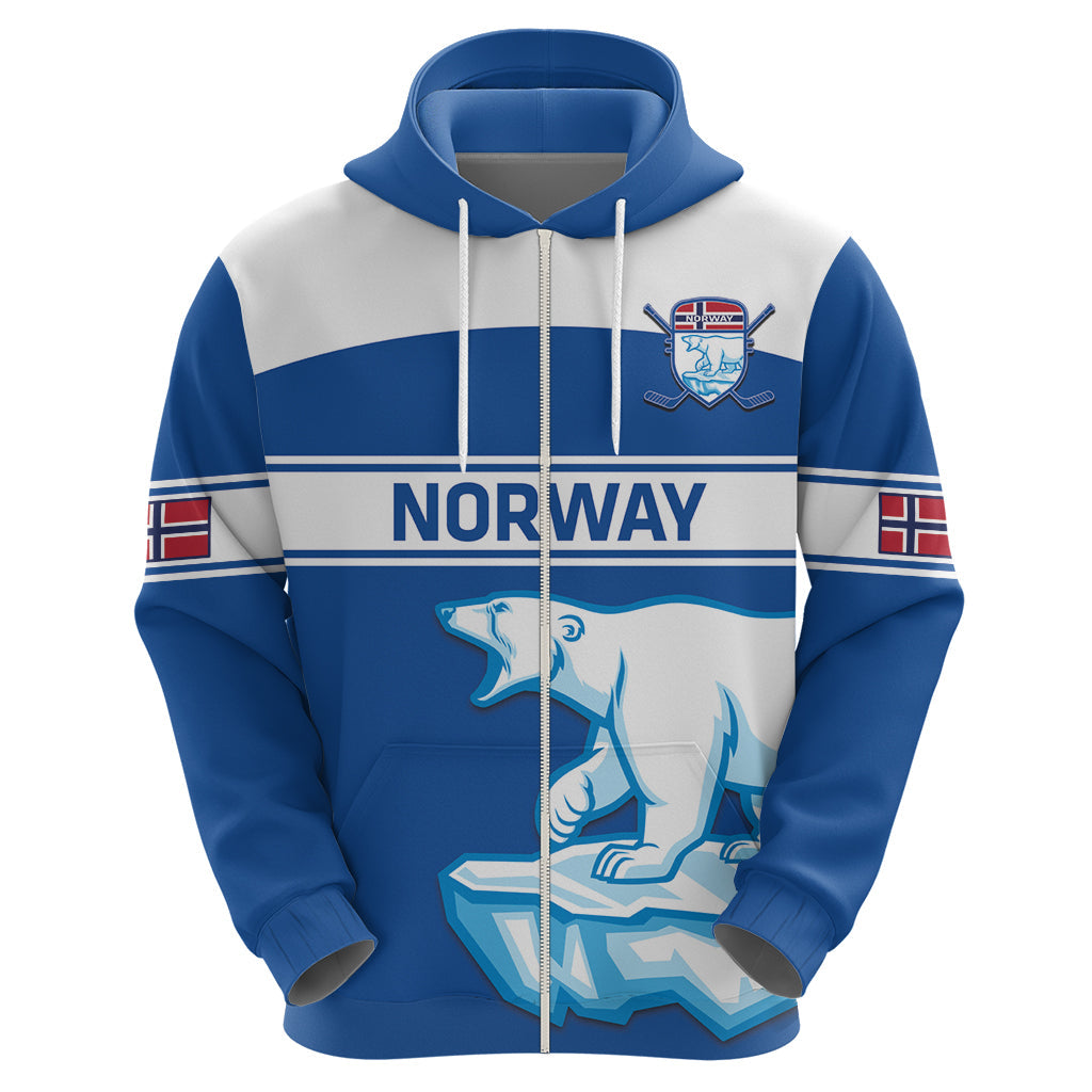 Custom Norway Hockey Hoodie Go Norge Polar LT14