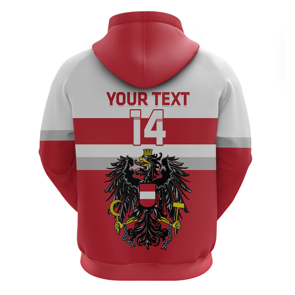 Custom Austria Hockey Hoodie Go Osterreich Eagles LT14