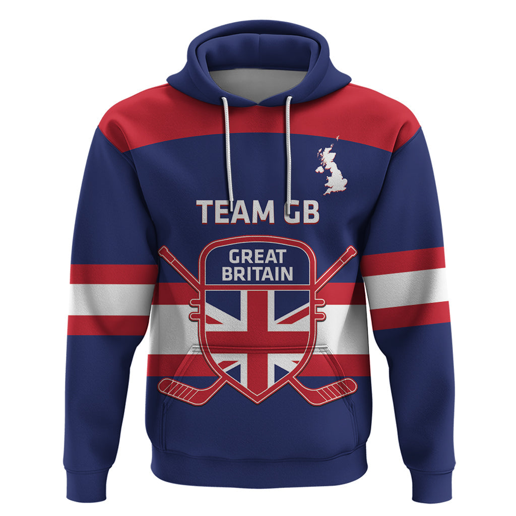 Custom Great Britain Hockey Hoodie Go GB Team LT14