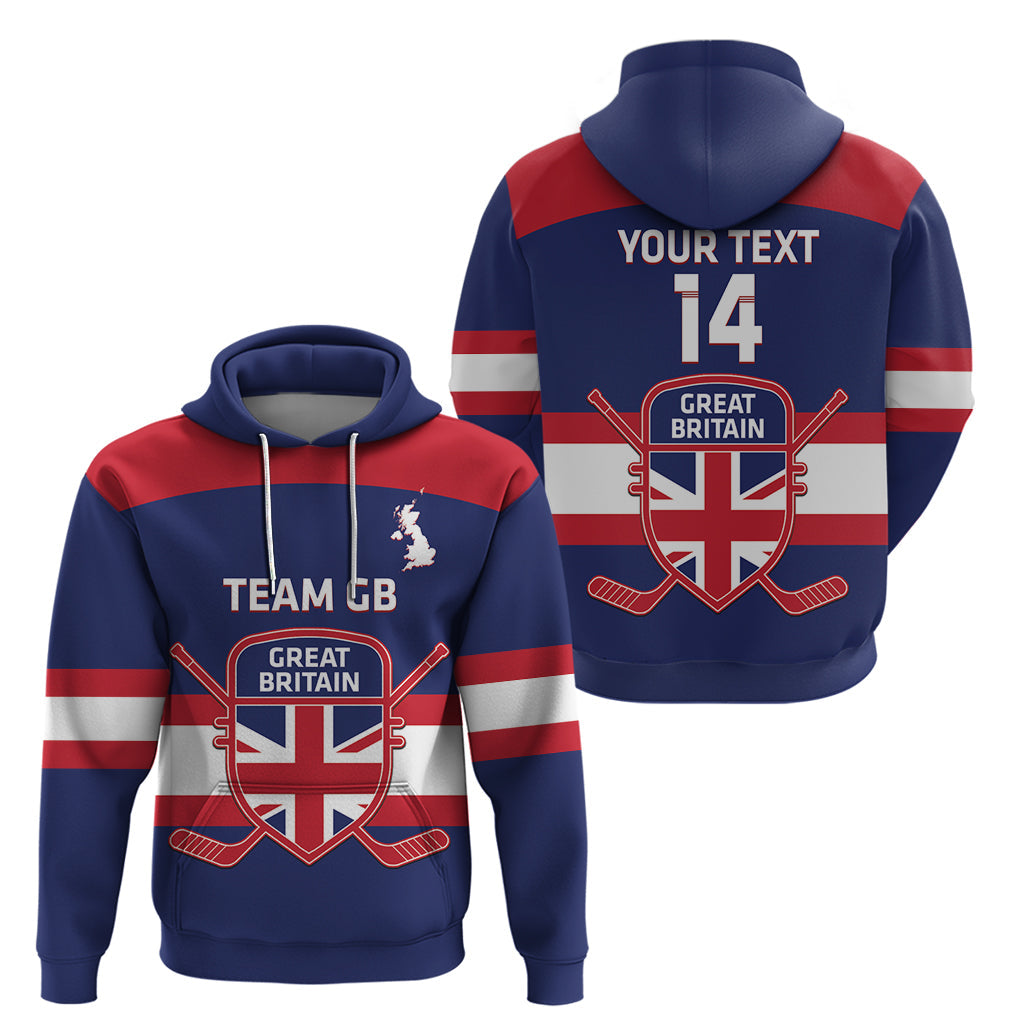 Custom Great Britain Hockey Hoodie Go GB Team LT14