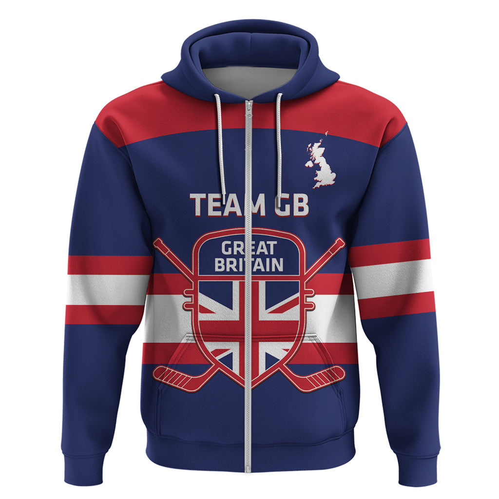 Custom Great Britain Hockey Hoodie Go GB Team LT14