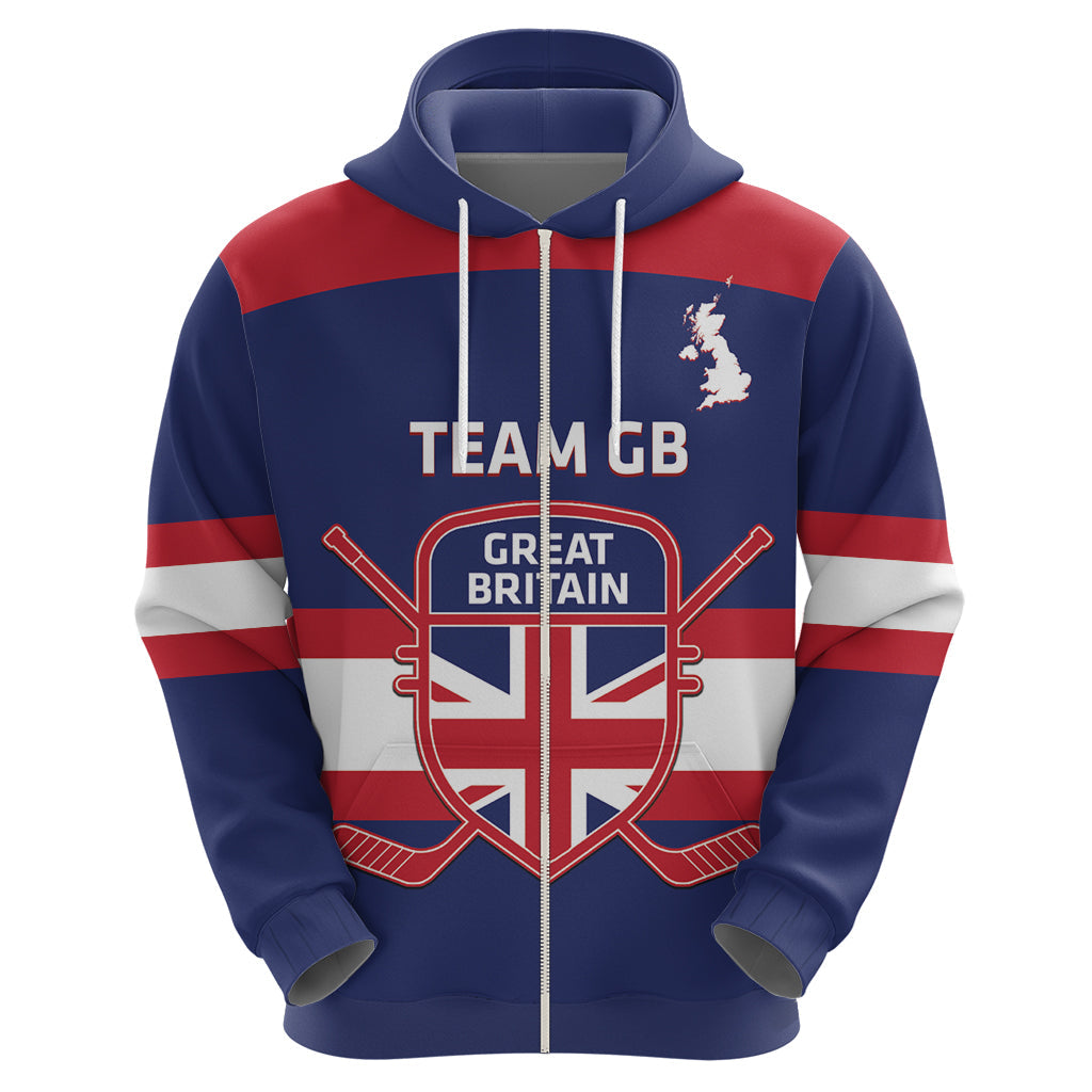 Custom Great Britain Hockey Hoodie Go GB Team LT14