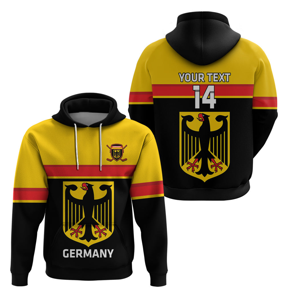 Custom Germany Hockey Hoodie Go German Bearers of the Eagle LT14