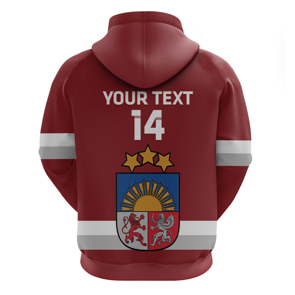 Custom Latvia Hockey Hoodie 2024 Go Latvija LT14